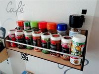 Laser cut 3mm plywood spice rack / organizer by Cacodaemon