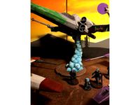 Flying Model Base (100mm) by McAnultyMiniatures