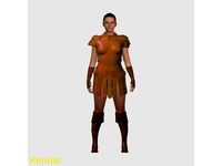 Female Figurine 3 - Pose 1 - Standing by GadgetPrint