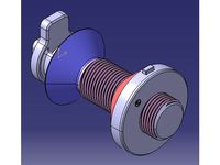 Universal Zortrax M200 Spool Holder fast Insert and Remove by davcat