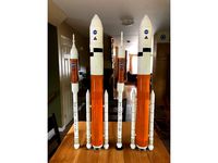 NASA Ares I & Ares V 1:100 Flying Model Rockets by trulko