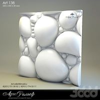 Гипсовая 3d панель 138 от Арт Рельеф