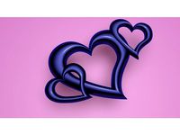 Triple Heart Charm by pixelchemist