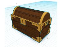ULTIMA ONLINE - UO inspired wood chest 28mm D&D PATHFINDER by derTommy