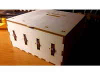 Wooden combination money-box  by Endersson