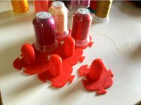 Embroidery Thread Bobbin Snap Fit Holders and Organiser by Splodgetts