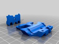 MK3 X carriage back plate with belt access - two parts by Hungrymonkey80