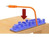 USB cable holder (Hexagon cylinder type) by EIJIRO