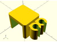 Two USB Cables Holder for Bed Frames by jpedrodias