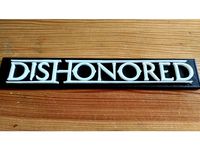 Dishonored logo 3D printable by PanPoeple