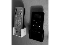 Collection of wall mounts for remotes by CarstenMakerBot