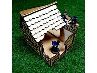 Laser cut house ruin by Kustomkulture