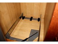 Bracket for pullout garbage and recycling drawer by 11d30