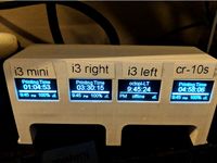 Remix of 3D Printer Monitor for OctoPrint Wemos D1 ESP8266 by mattyams