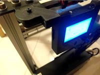 12864 Full Graphics LCD double hinged frame by gek