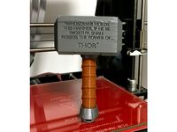 Baby's First Mjolnir (Rattle) - safer and no-glue version by jkavalik