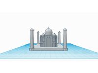 Taj Mahal (designed in tinkercad) by shivackt
