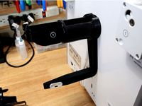 Ultimaker 3 Front Mount Filament Guide by countspatula