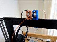 Prusa mk3 filament guide with bearing & hole by punkgeek