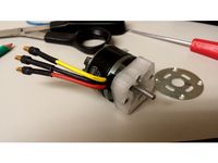 Motor mount for NTM Prop Drive Series 35-30 1100kv on Phoenix 2000 rc glider by DrVork