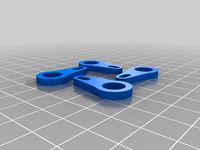 Z Y Axis Guide Rod Holder (ABS) by 4MakersBrasil