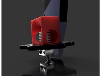 AnyCubic Kossel Linear Plus E3D V6 Mount by DinkyMods