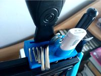 Ender 3 tool holder with card reader and scraper by lifififi