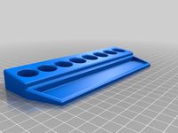 Stand or wall mount for 8 Wiha PicoFinish Screwdrivers by gibbon_