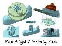 Mini Fishing Rod - with Stash - by 3Dsection