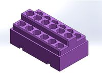 A compact toolbox for storage of hex bits used with screw driver by threxis