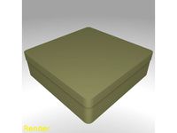 Square Shaped Box Rounded - Medium by GadgetPrint