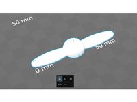 Simple propeller decoration - easy to print by medvjed