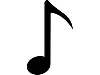 music note earring by goncastorena