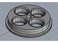 Puleggia per bobine con foro diametro 36mm by legno75