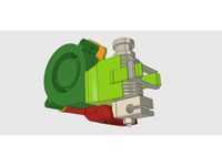 E3D V6 Layer and extruder fan combo using 5015 radial fans by SimonSolar2C