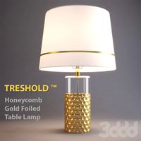 Настольная лампа Threshold Honeycomb Gold Foiled Table Lamp
