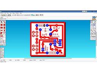 555 Astable Circuit Diagram and PCB Layout - Techsoft 2D PCB by JonDallimore