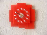 rect wall clock printed by shire