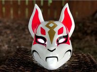 Cosplay Accessory - Fortnite Kitsune mask by docvalentine
