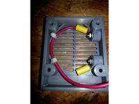 HP DL380 power supply conversion with banana plugs and wire mounts by clearchris