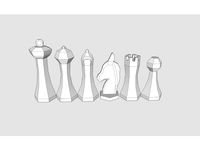 Low Poly Magnetic Chess Set by Grantisimo