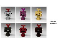 A Spring robot miniature decoration by hyojung0320