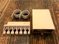 Mountable USB Charger Holder, USB Wire Cradle and Wire Management by pancakewizard