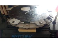 Anycubic kossel spring leveling system and bed holder by Mangosniper