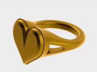 Heart Ring - Bague coeur by khepris