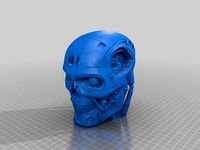 T800 Terminator EndoSkull by awesome3dgeek