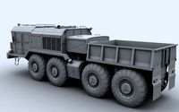 KZKT 7428 heavy truck3d model