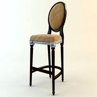 Antique Style Bar Chair3d model
