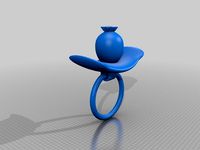 poppy pacifier / mohn schnuller by Syzguru11