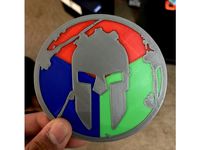 Spartan Trifecta Badge (Multi-Material) by basra1998